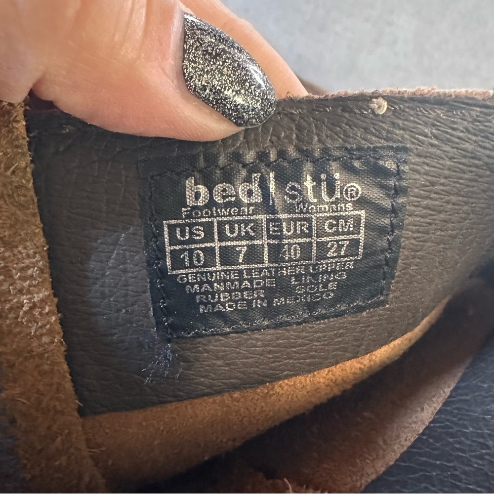Bed Stu Roma Harness Boots Rugged Brown Leather Pull On Bottle Opener Classic - Picture 12 of 12